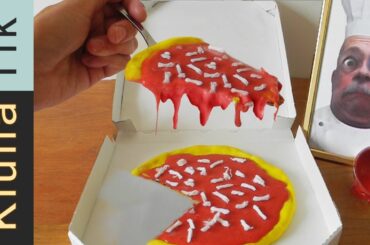 Eating SLIMY PIZZA!! Kluna Tik Dinner #72 | ASMR eating sounds no talk