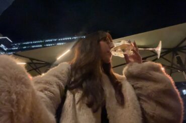 new friends, wine night, food