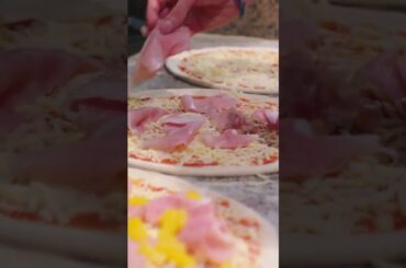 Fresh Pizza in a Wood-Fired Oven | Watch the Art of Baking at Our Pizzeria  #cooking