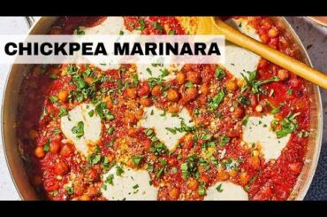 15-Minute Chickpea Marinara | Vegetarian Chickpea Recipe (Chickpeas in Tomato Sauce)