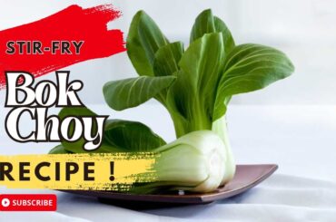 5 MINUTES - BOK CHOY STIR FRY / Easy Restaurant Style Recipe