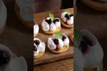 Italian Meringue Lemon tart #shorts #asmr #lemontart #meringue #recipe #cake