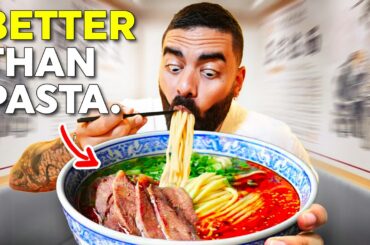 Italian Pasta Chef tries Chinese Hand-pulled Noodles