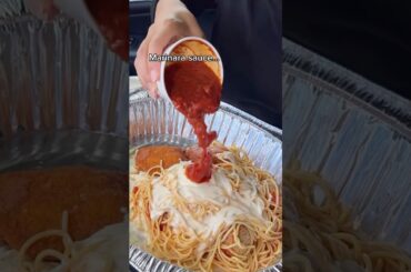 When mom lets you eat only one bowl of pasta #shorts #viral #mukbang