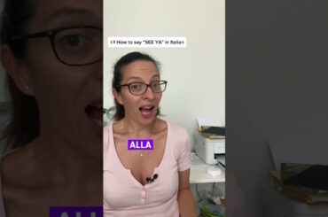 How to say “see ya” in Italian #learnitalian