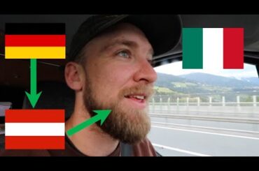 driving from Germany to Austria to Italy (by Van) - Stuttgart to Innsbruck to Bolzano!