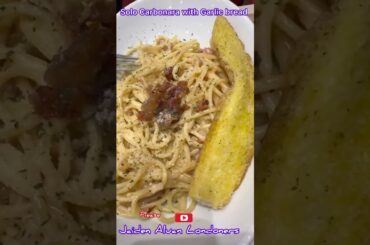 Solo Carbonara with Garlic Bread /299 pesos only /Peri peri charcoal chicken & sauce bar /Jaiden A.