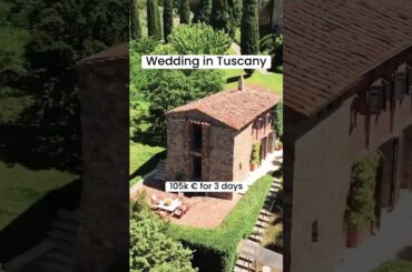 Ideal wedding venue in Tuscany, Italy.