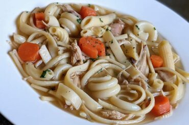 Cleaning out all the extra pasta