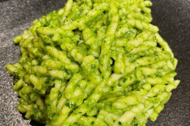 Trofie with Parsley Walnut Pesto