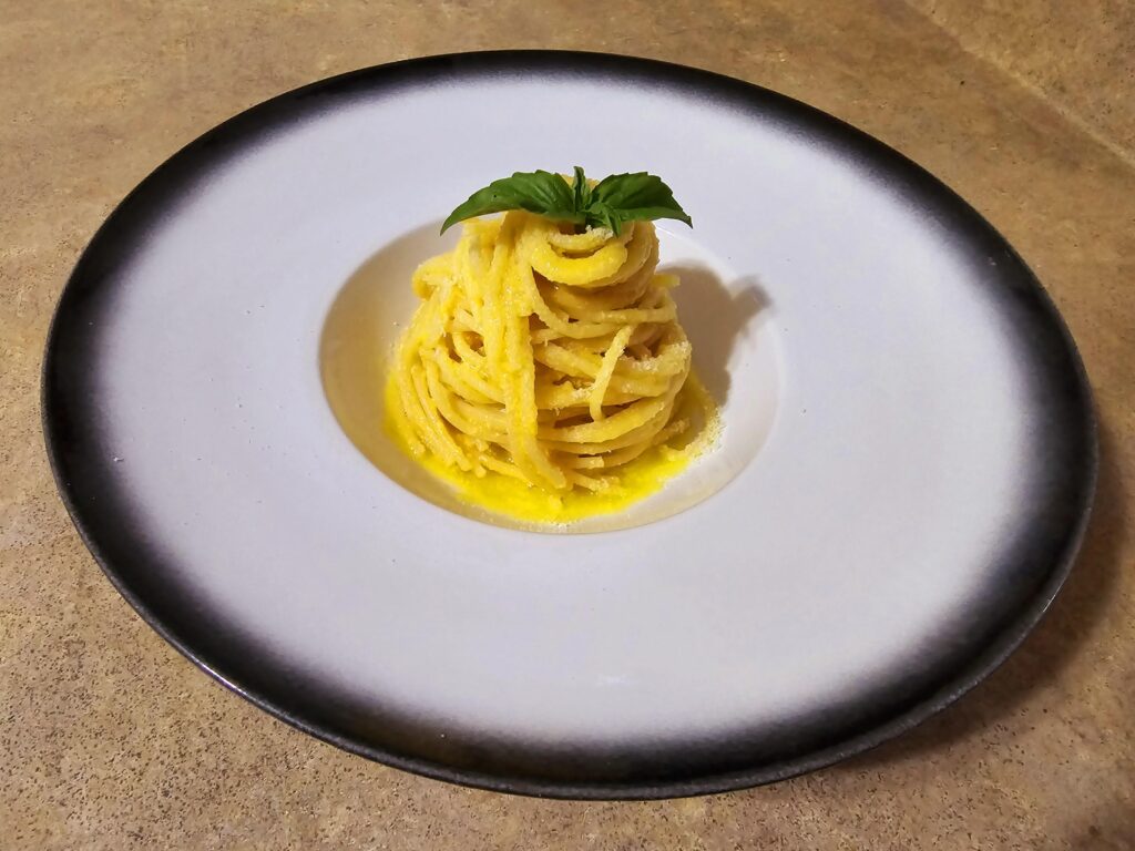 Spaghetti with sungold tomato and ricotta sauce
