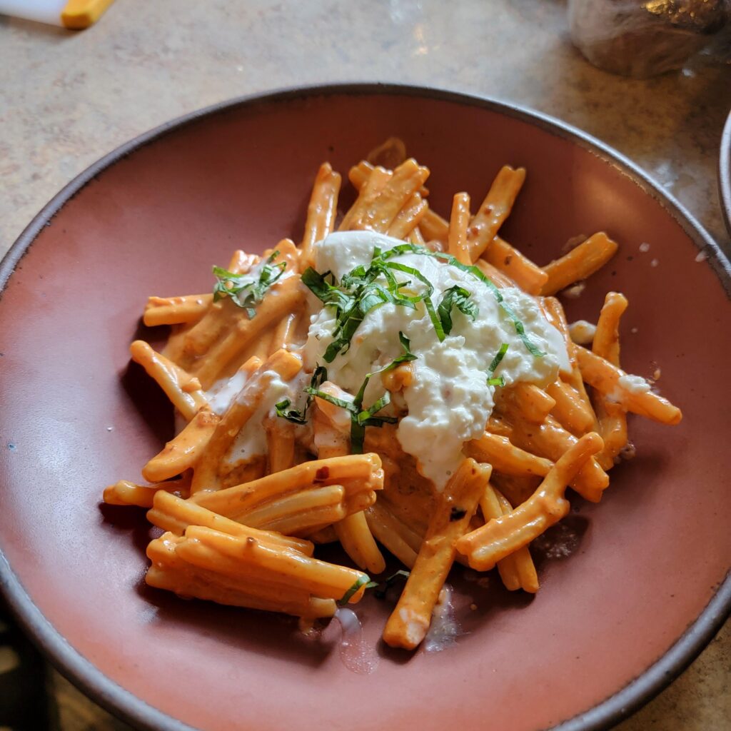 Casarecce with Vodka sauce