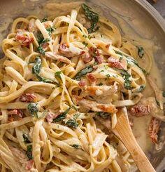 Had some time to cook chicken pasta