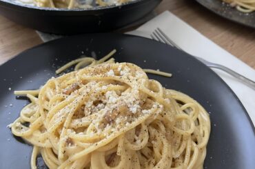 My very first authentic carbonara