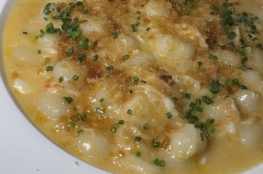 Lobster gnocchi so delicious