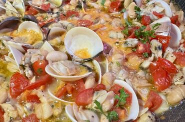 cavatelli con vongole e fagioli