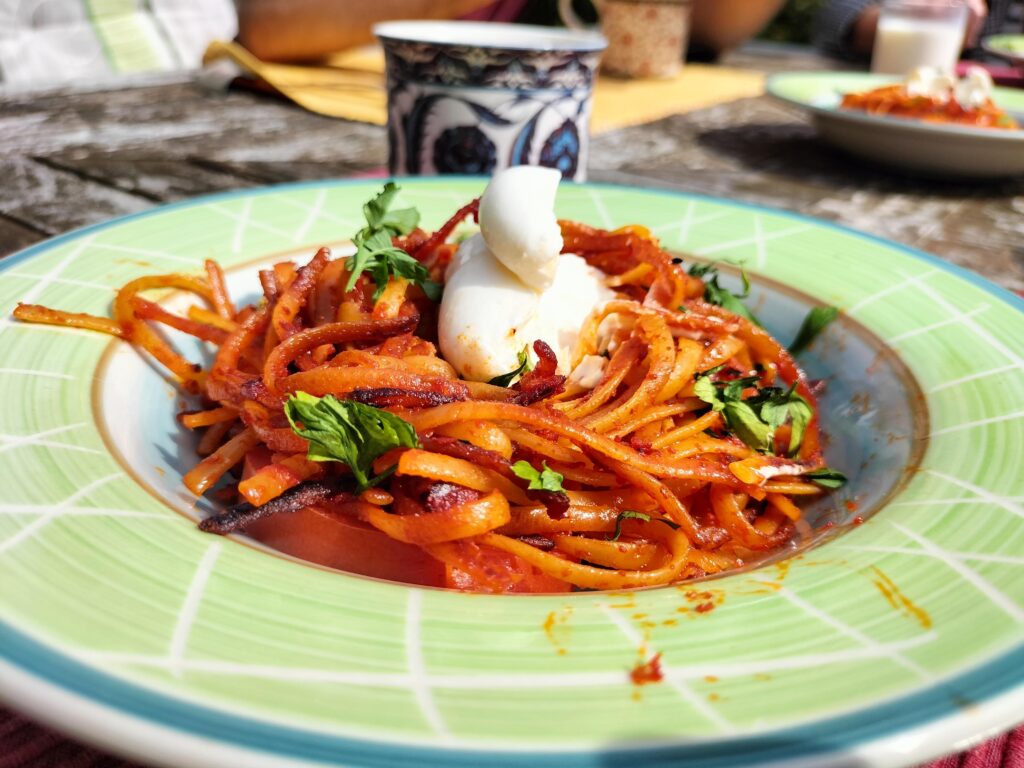 My partner made Spaghetti all' assassina