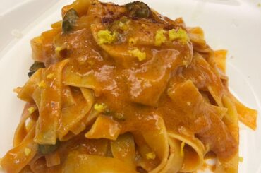 Sea Urchin Uni Pasta in Tomato Base