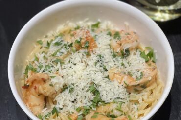 Simple weeknight Scampi pasta