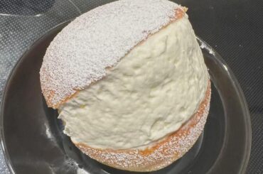 Maritozzi (un maritozzo). Brioche buns using olive oil instead of butter filled with unsweetened whipped cream. Recipe from Fabrizio Fiorani