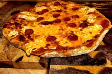 Second pizza in years, Hot honey pepperoni pizza.