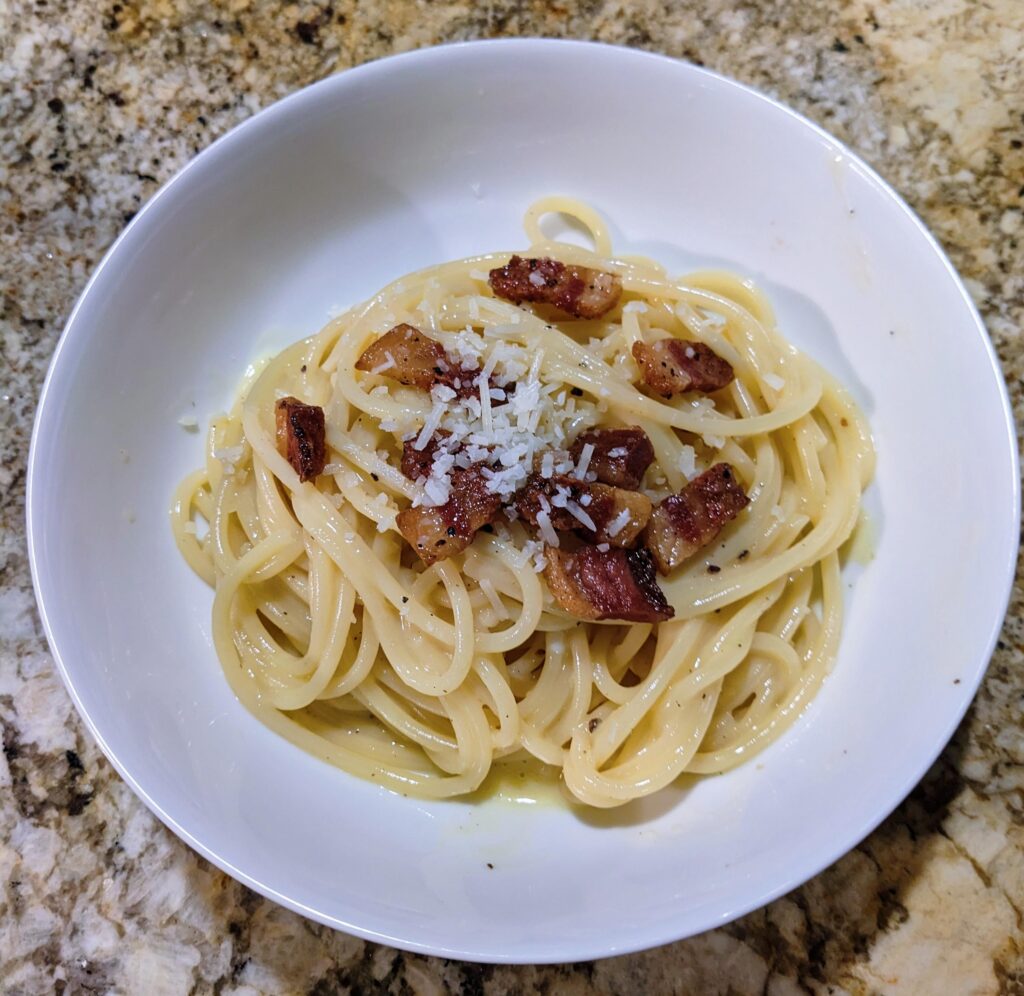 First time making legit carbonara