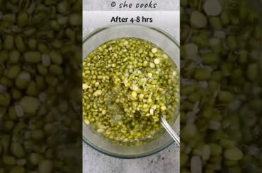 High Protein Breakfast/Dinner/Snacks Recipe | Moong Recipes | Green Gram Recipes #shortsvideo #short