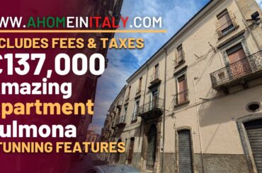 INCREDIBLE ITALIAN PROPERTY in the heart of beautiful SULMONA, Abruzzo. DO NOT MISS THIS ONE!