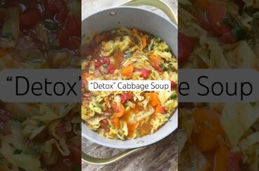 Mediterranean "Detox" Cabbage Soup | Cabbage Soup Recipe! #cabbagesoup #souprecipe
