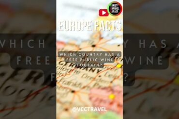 Which country has a free public wine fountain? #shortvideo
