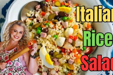 Lets Make an Italian Rice Salad | Summer Recipe | Italian Salad | Italian Recipes