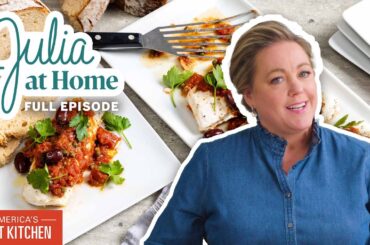 Italian Feast: Crispy Polenta, Olive Oil Cake, Halibut & More! | Julia At Home Full Episode (S3 E7)