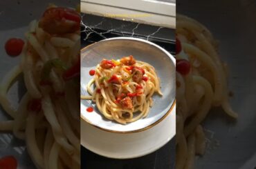 crispy chicken long spaghetti recipe #shortfeed #shorts #shortsviral #viralvideo