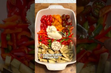 Creamy Baked Veggie Pasta Recipe | Easy, Delicious & Vegan! #Shorts