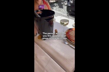 Eating Pizza Together in Italy
