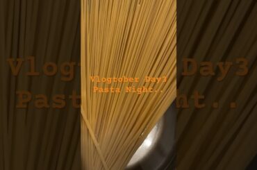 Spaghetti For Pasta Night #shorts #food #foodie #cooking #dinner #vlogtober2024