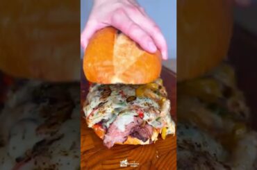 Pizza Cheesesteak Recipe | Over The Fire Cooking by Derek Wolf