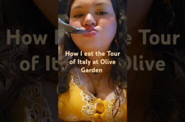 How I eat the Tour of Italy at Olive Garden.