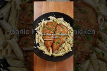 Garlic Parmesan Chicken Pasta #shorts
