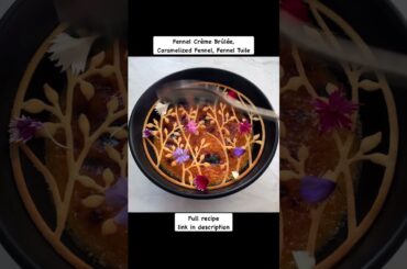 Most beautiful Creme Brulee you will ever see - Fine Dining Dessert #shorts