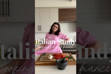 Cooking for my Fiance from scratch | Italian caprese sandwich with garlic tomato confit