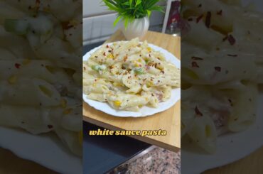 #trending recipe of white sauce pasta #shorts #food#recipe #shortvideo #nishikirecipe