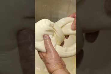 Amazing HANDMADE Mozzarella #italianfood #hoboken #hobokennj #cheesemaking