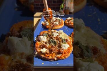Autumn-Inspired Naan Pizzas | Easy Fall Dinner Recipe with Pumpkin & Sage! #shorts #dinnerideas
