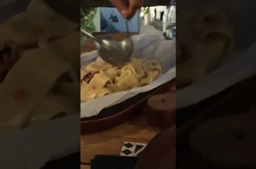 Dining Experience: Papardelle in Action #travel #food #shorts #delicious #explore