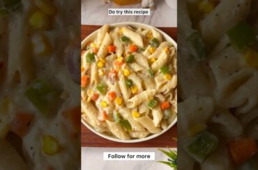 White souce pasta #recipe #trending #trendingshorts
