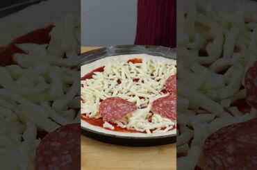 Fresh Mozzarella Makes This Italian Salami Pizza AMAZING! #pizza