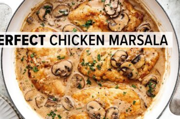 CHICKEN MARSALA | The Perfect Easy Weeknight Dinner Recipe!