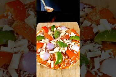 Instant pizza recipe ASMR #shorts #asmr