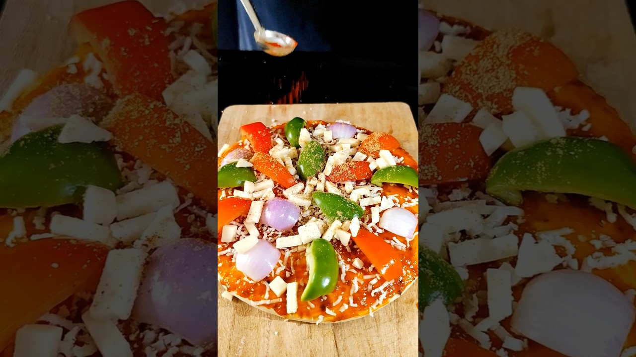 Instant pizza recipe ASMR #shorts #asmr Instant pizza recipe ASMR #shorts #asmr